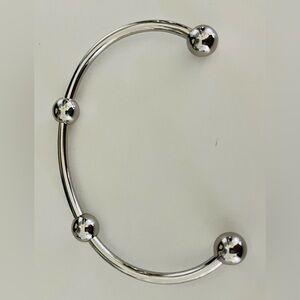 5pcs Silver Plated Bangle Bracelet Screw End Ball Cuff Charm Beads for DIY
